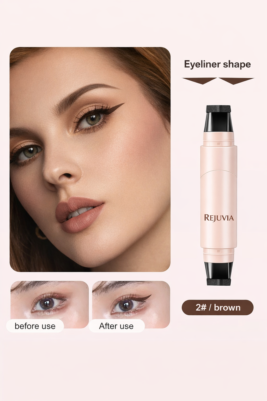 REJUVIA Perfect Wing™ Waterproof Dual-Ended Eyeliner Stamp